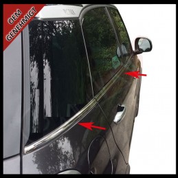 CUBRE MARCO VENTANAS CROMADOS INOXIDABLES FIAT 500L 2013 