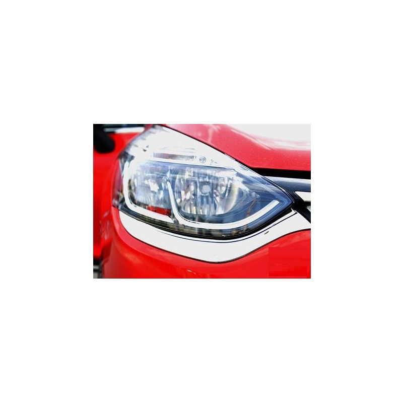 MARCOS CROMADOS INOX FAROS RENAULT CLIO IV 2012 