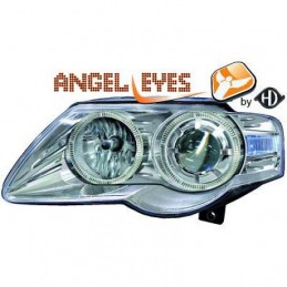 JUEGO FAROS DE DISENO VW PASSAT 3C 05 10 CRISTAL CROMADO H7   H7