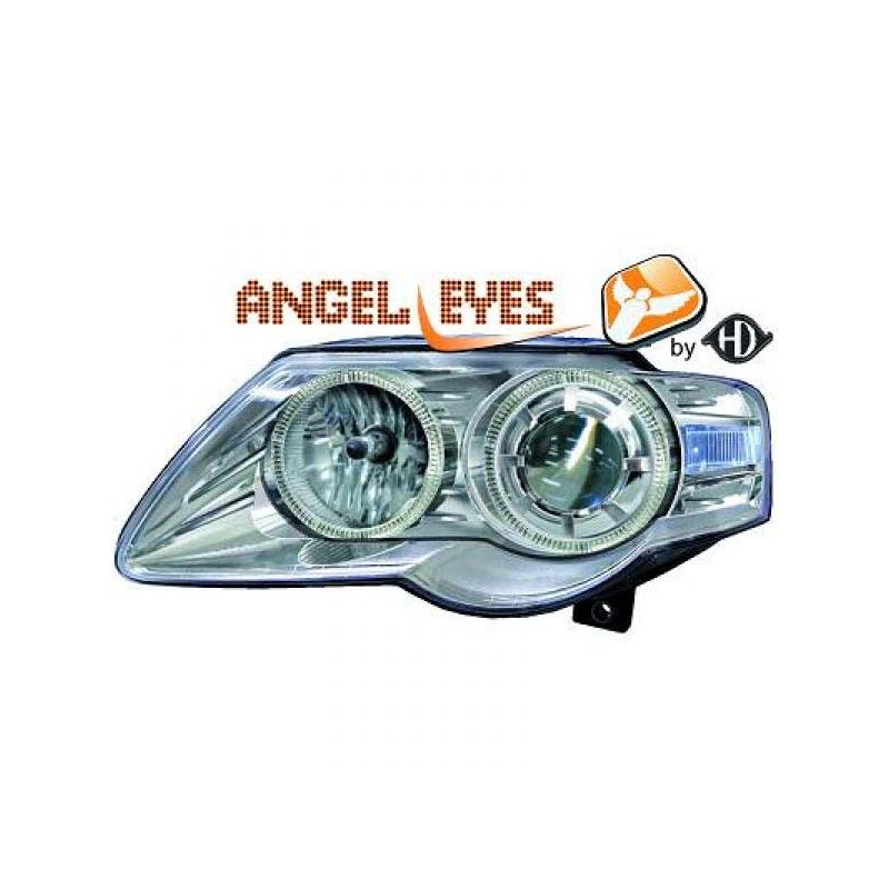 JUEGO FAROS DE DISENO VW PASSAT 3C 05 10 CRISTAL CROMADO H7   H7