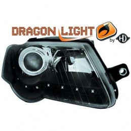 JUEGO FAROS DE DISENO VW PASSAT 3C 05 10 CRITAL NEGROS LUCES DE 