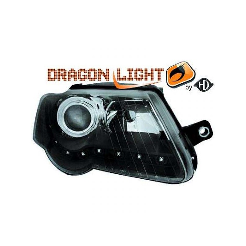 JUEGO FAROS DE DISENO VW PASSAT 3C 05 10 CRITAL NEGROS LUCES DE 