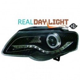 JUEGO FAROS DE DISENO VW PASSAT 3C 05 10 CRISTAL NEGRO LUCES DE 