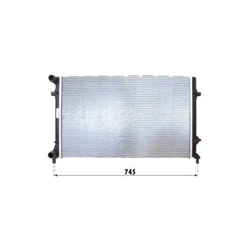 RADIADOR VW PASSAT 3C 05 10 650X415X23  1 4I   1 6I FSI M A    A