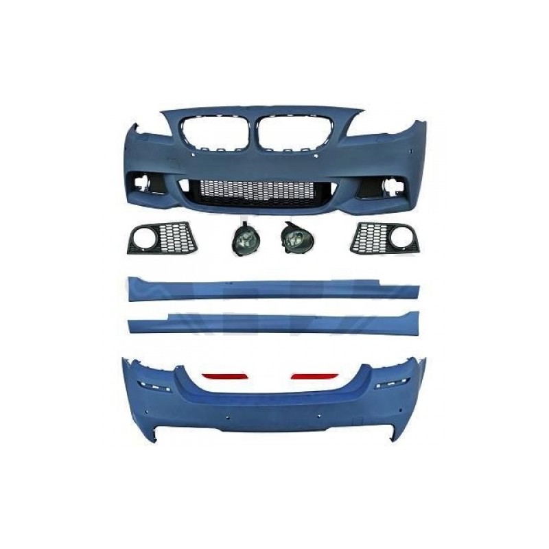 KIT COMPLETO LOOK M   TRASERA M5   PARRILLAS  ALERON  BMW F10  1