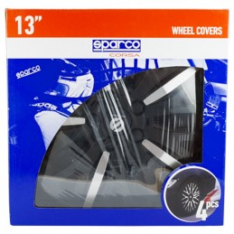 TAPACUBOS SPARCO LEGERA 13 quot  NEGRO SILVER