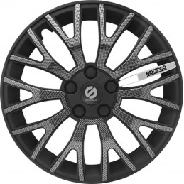 TAPACUBOS RUEDA SPARCO XTRAL LEGGERA 14 quot  NEGRO CARBON