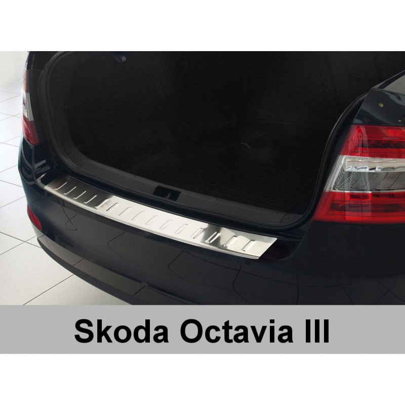 PROTECTOR PARACHOQUES TRASERO ACERO INOXIDABLE SKODA OCTAVIA III