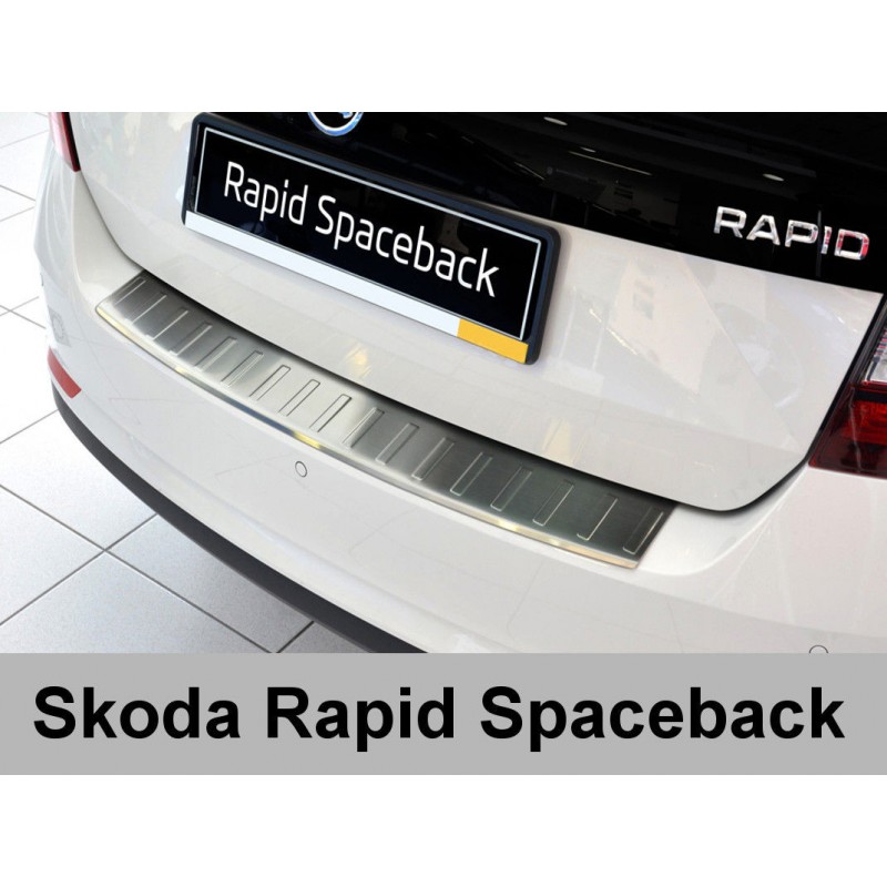PROTECTOR PARACHOQUES ACERO INOXIDABLE SKODA RAPID SPACEBACK 201