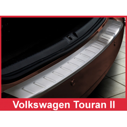 PROTECTOR PARACHOQUES TRASERO ACERO INOXIDABLE VW TOURAN II 2010