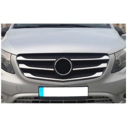 CUBRE PARRILLAS ACERO INOXIDABLE MERCEDES VITO W447 2014 
