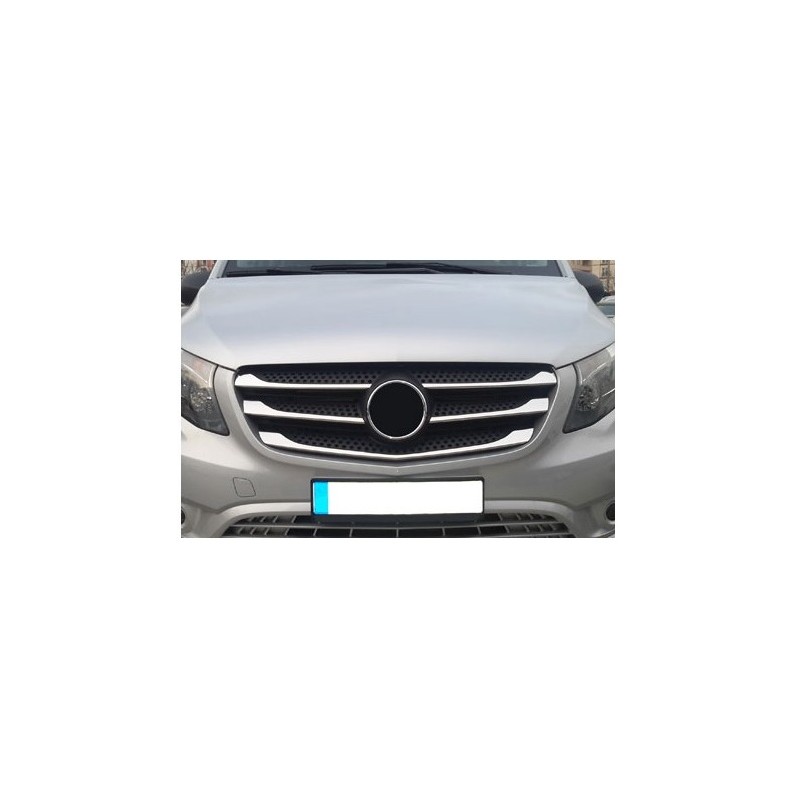 CUBRE PARRILLAS ACERO INOXIDABLE MERCEDES VITO W447 2014 