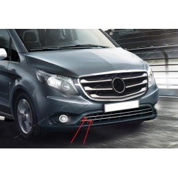 MOLDURAS PARACHOQUES CROMADAS MERCEDES VITO W447 2014  ACERO INO