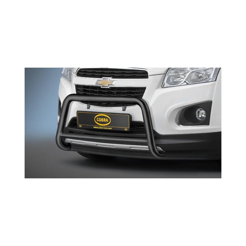 DEFENSA DELANTERA INOX NEGRA O60 mm CHEVROLET TRAX 2013 