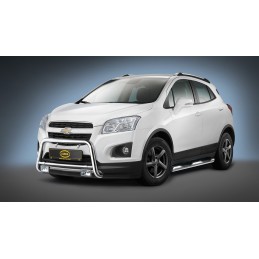 Estribos laterales Inox O 80 mm CHEVROLET TRAX 2013  con pisante