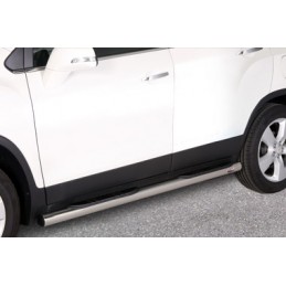 Estribos en tubo inox O70mm chevrolet Trax 2013  con pisantes