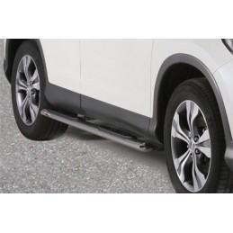 ESTRIBERAS LATERALES HONDA CR V 2012  TUBO OVAL CON PISANTES