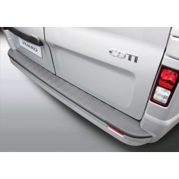 Protector de parachoques trasero ABS Opel Vivaro 10 2014    Negr