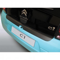 Protector de parachoques trasero ABS Peugeot 108 3 5P 2014  Negr