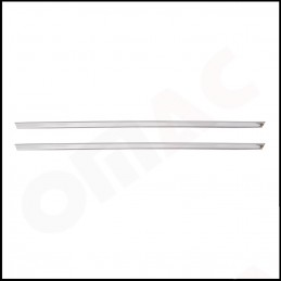 Tiras Cromadas acero Inoxidable parachoques FORD COURIER 2014 