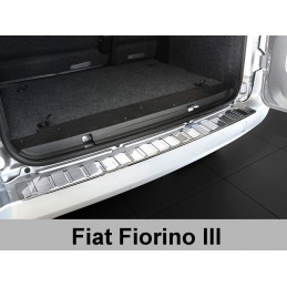 PROTECTOR PARACHOQUES TRASERO ACERO INOXIDABLE Fiat Qubo Fiorino