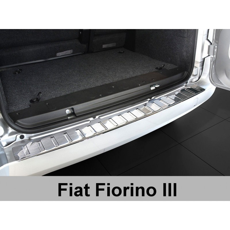 PROTECTOR PARACHOQUES TRASERO ACERO INOXIDABLE Fiat Qubo Fiorino