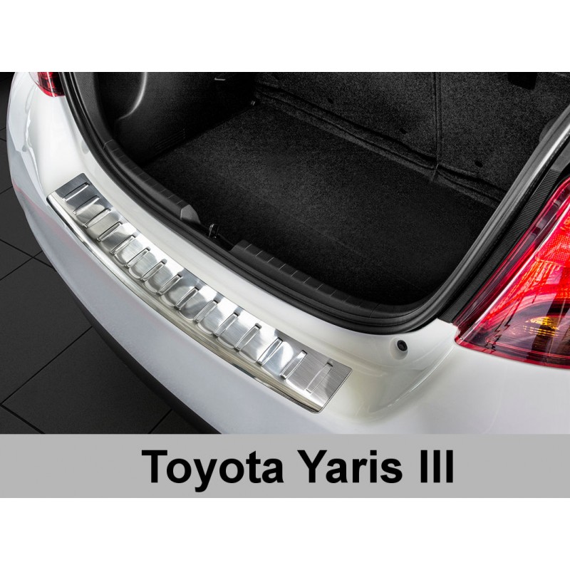 PROTECTOR PARACHOQUES TRASERO ACERO INOXIDABLE TOYOTA YARIS FACE