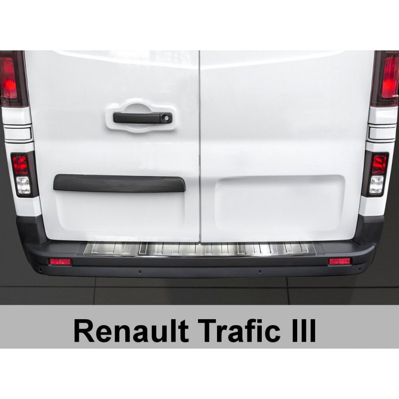 PROTECTOR PARACHOQUES TRASERO ACERO INOXIDABLE RENAULT TRAFIC 20