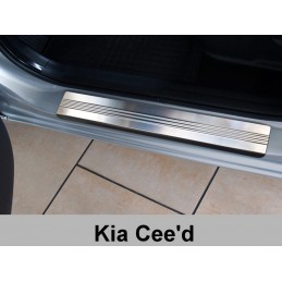 TALONERA MONTANTE DE PUERTA ACERO INOXIDABLE KIA CEED 2012 2015