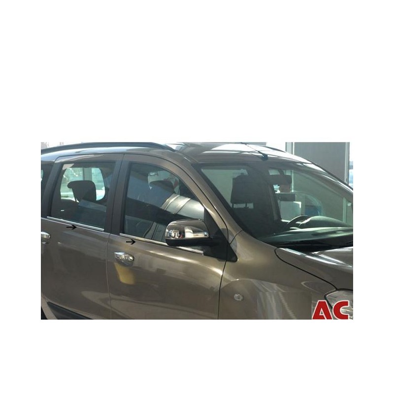 CUBRE CARCASAS RETROVISORES ACERO INOXIDABLE DACIA LODGY 2012 