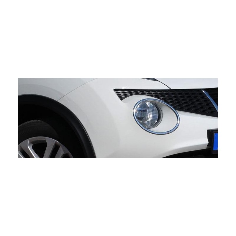 MARCOS FAROS ACERO INOXIDABLE NISSAN JUKE 2014 