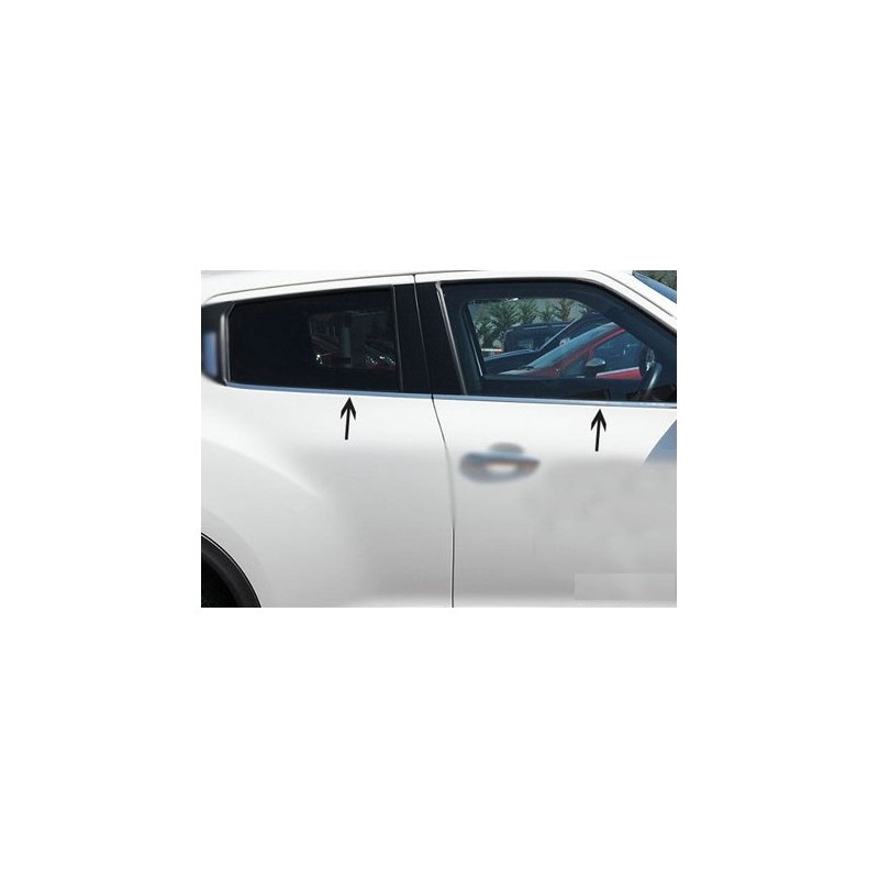 CUBRE MARCO VENTANA ACERO INOXIDABLE NISSAN JUKE 2014 