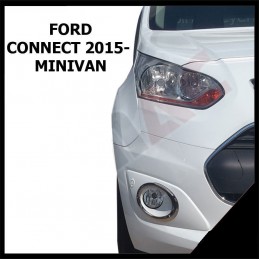 CUBRE MARCOS ANTINIEBLAS ACERO INOXIDABLE FORD CONNECT 2014 