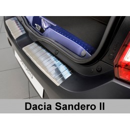 PROTECTOR PARACHOQUES TRASERO ACERO INOXIDABLE Dacia Sandero II 