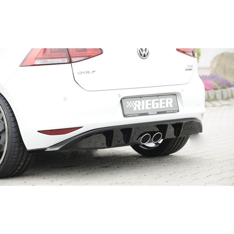 Anadido difusor trasero VW Golf VII  RIEGER salida central
