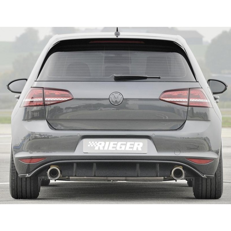 Anadido difusor trasero VW Golf VII  RIEGER doble salida