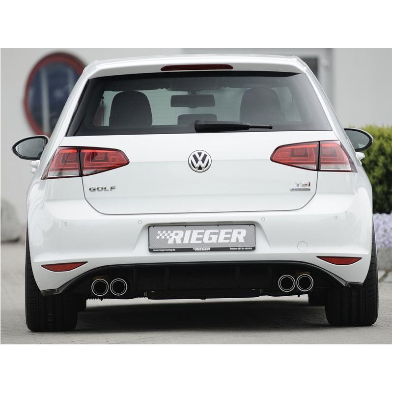 Anadido difusor trasero VW Golf VII  RIEGER doble salida