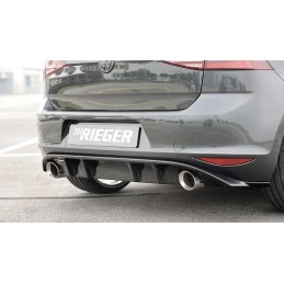 Anadido difusor trasero VW Golf VII GTI GTD RIEGER doble salida