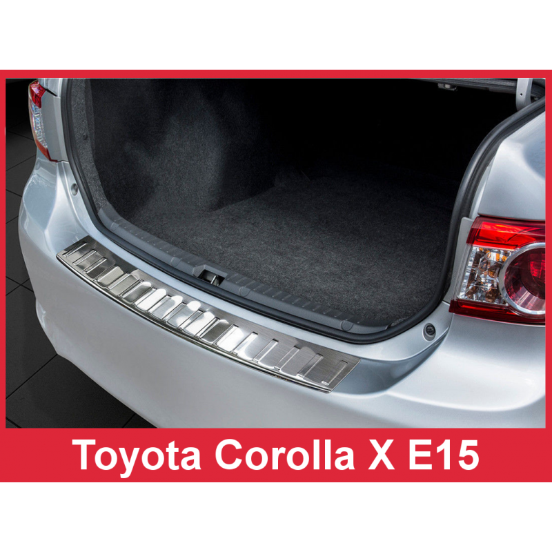 PROTECTOR PARACHOQUES TRASERO ACERO INOXIDABLE Toyota Corolla E1