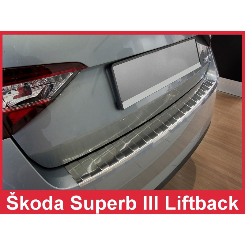 Protector parachoques acero inoxidable Skoda SuperB Liftback 15 