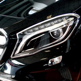 MARCOS FAROS CROMADOS MERCEDES CLASE GLA X156 2013 