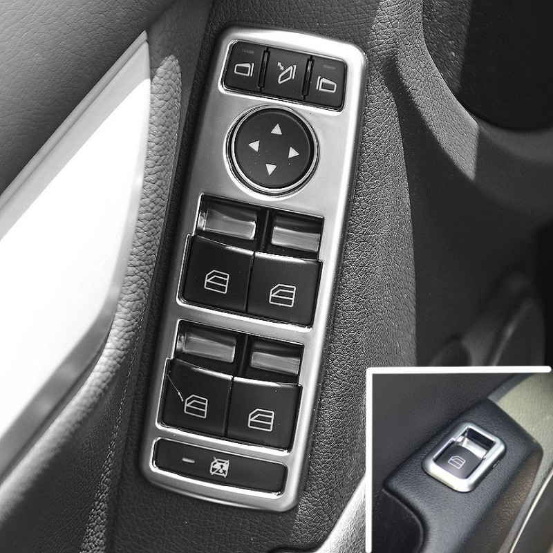 MARCO CROMADO MATE INTERRUPTORES VENTANA MERCEDES GLK X204 2008 