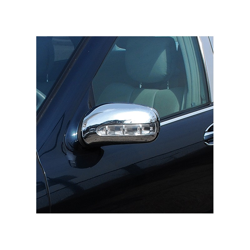 CARCASAS RETROVISORES CROMADOS INOXIDABLES MERCEDES CLASE S W220