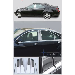 CUBRE MARCOS VENTANA ACERO INOXIDABLE MERCEDES CLASE S W222 2013