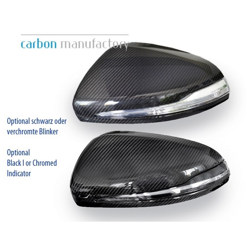 CARCASAS ESPEJO CARBONO REAL MERCEDES CLASE S W222 2013 