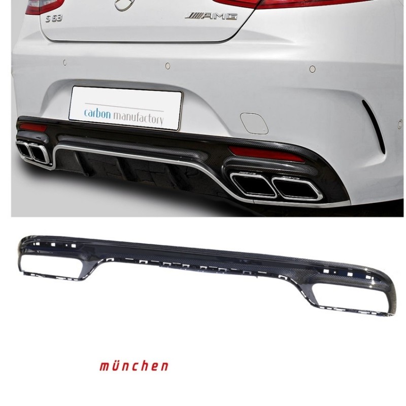 DIFUSOR PARACHOQUES TRASERO CARBONO MERCEDES CLASE S C A217 COUP