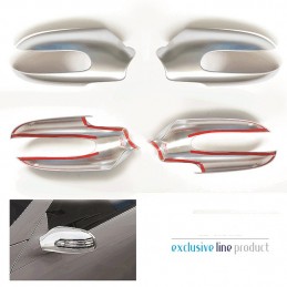 CUBRE CARCASAS RETROVISOR CROMADAS MATE MERCEDES CLASE SL R230 0