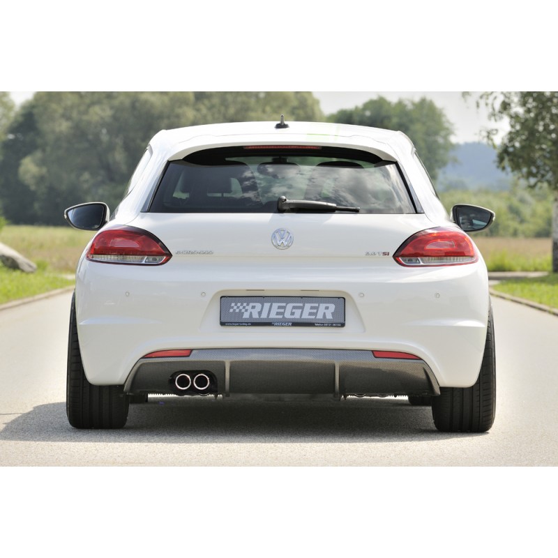 DIFUSOR TRASERO CARBON LOOK VW SCIROCCO SOLO R LINE 2014 