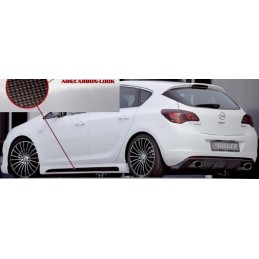 Faldones laterales Opel Astra J mod RIEGER carbon look