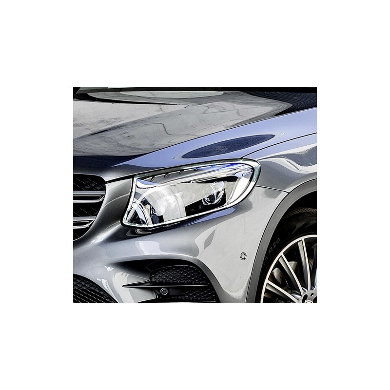 Marcos Cromados Faros delanteros Mercedes CLase GLC x253 2015 